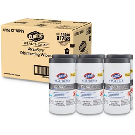 Tilex Tilex 31758 6 x 5 in. VersaSure Cleaner Disinfectant Wipes; White - 6 Count 31758